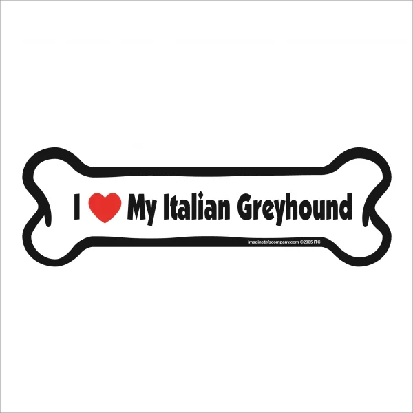 italian greyhound bone magnet