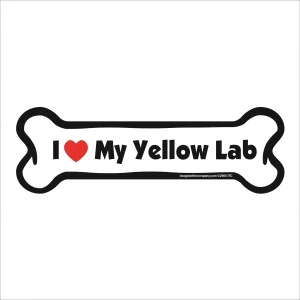 yellow lab bone magnet