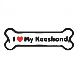 keeshond bone magnet