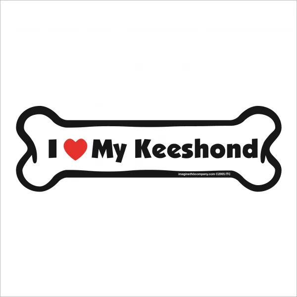 keeshond bone magnet