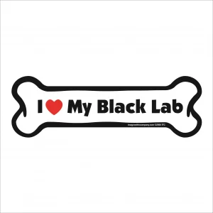 black lab bone magnet