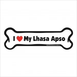 lhasa apso bone magnet