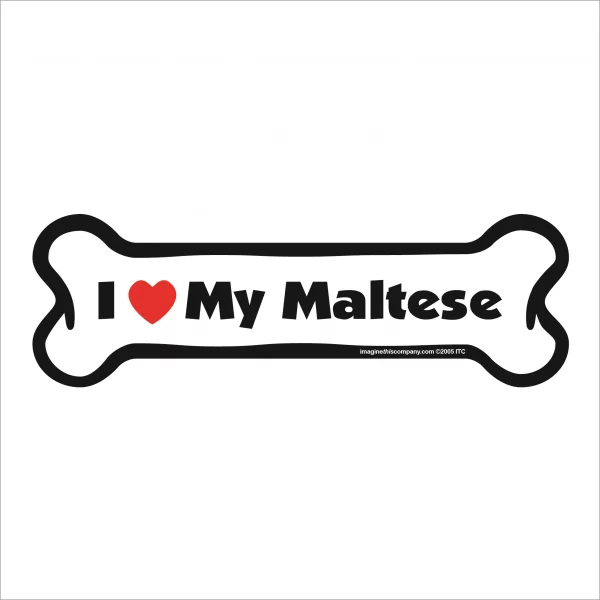 maltese bone magnet
