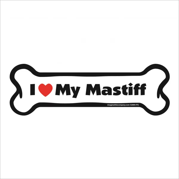 mastiff bone magnet