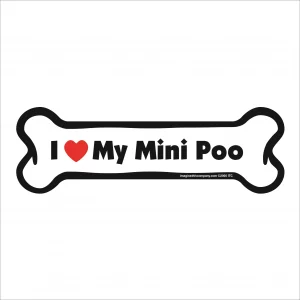 mini-poo bone magnet