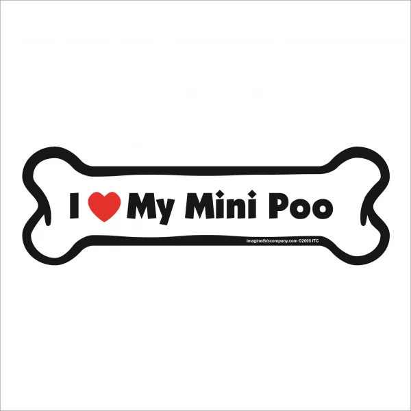 mini-poo bone magnet