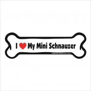 mini schnauzer bone magnet
