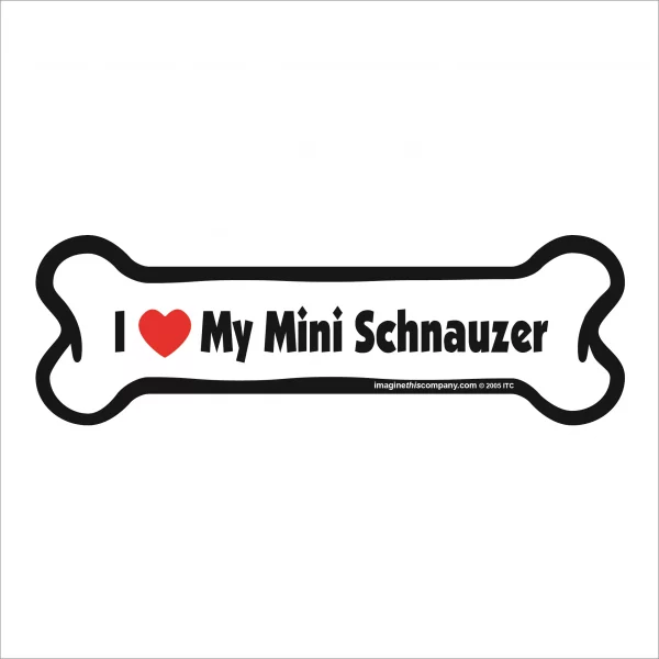 mini schnauzer bone magnet