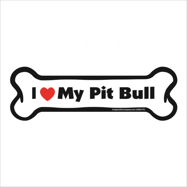pit bull bone magnet