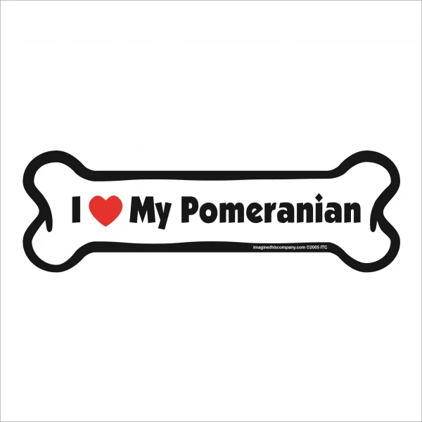 pomeranian bone magnet