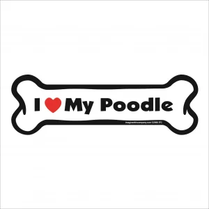 poodle bone magnet