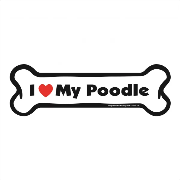 poodle bone magnet