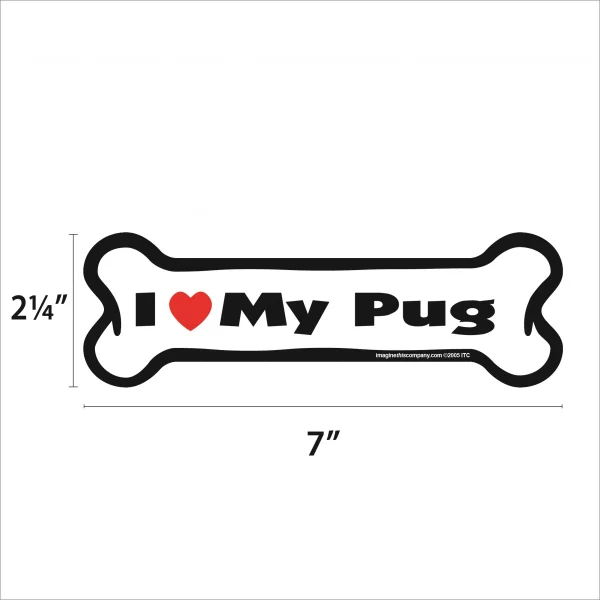 Pug Bone Magnet - Image 2