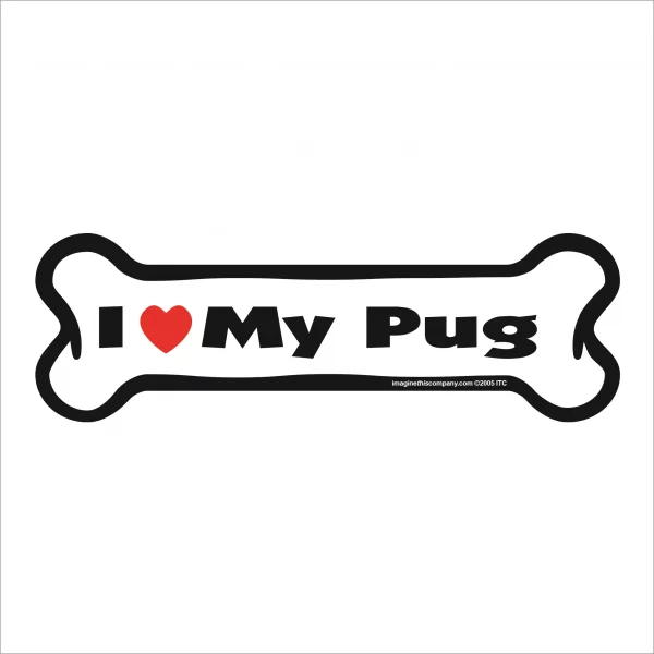 pug bone magnet