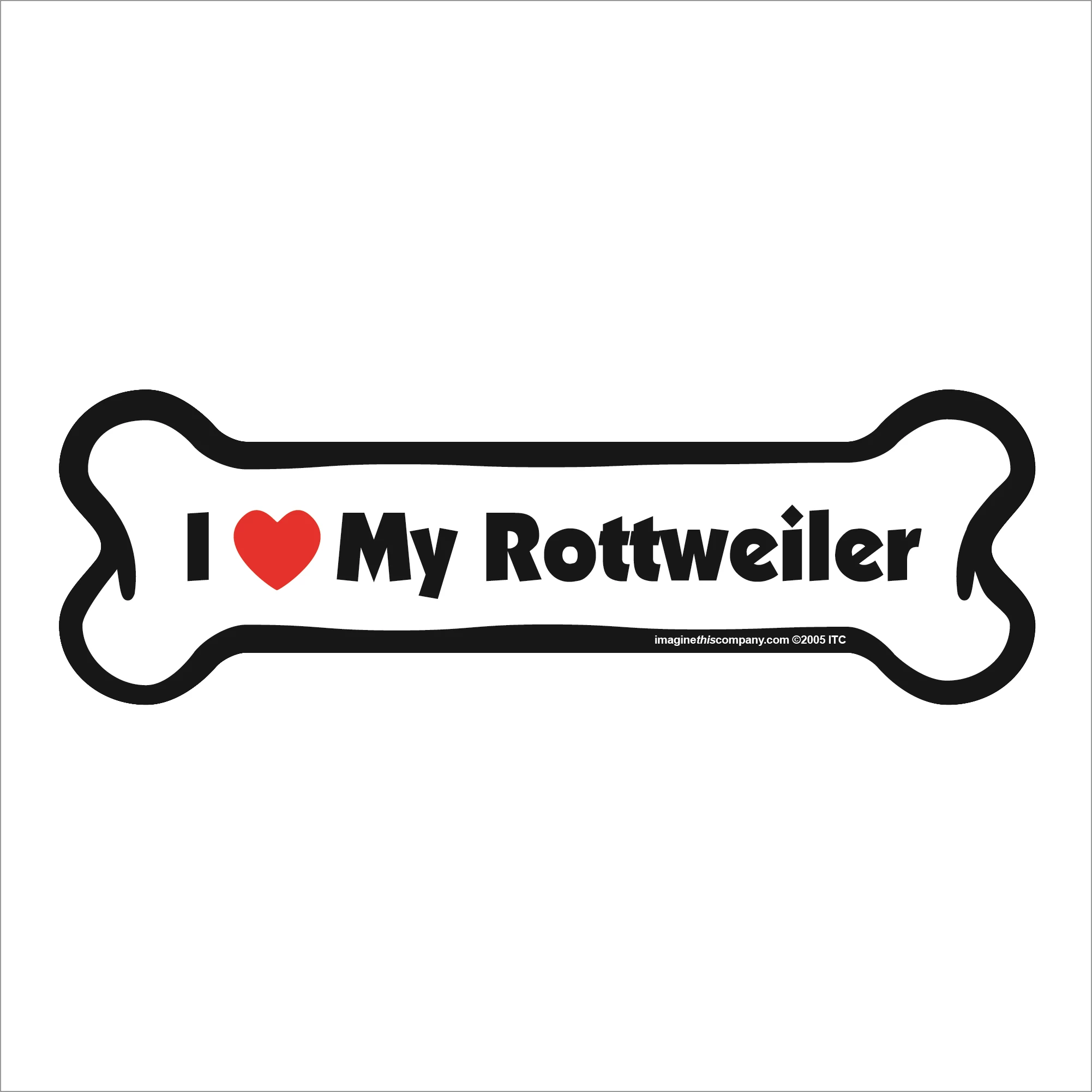 rottweiler bone magnet