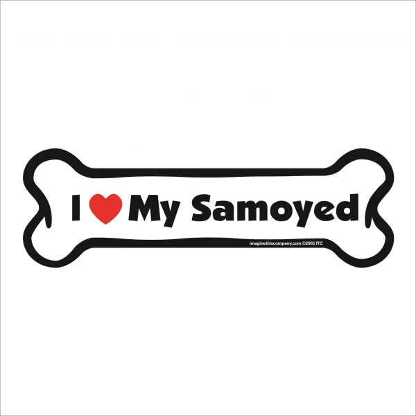 samoyed bone magnet