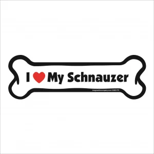 schnauzer bone magnet