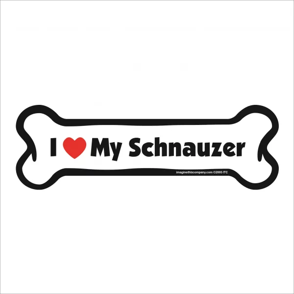 schnauzer bone magnet