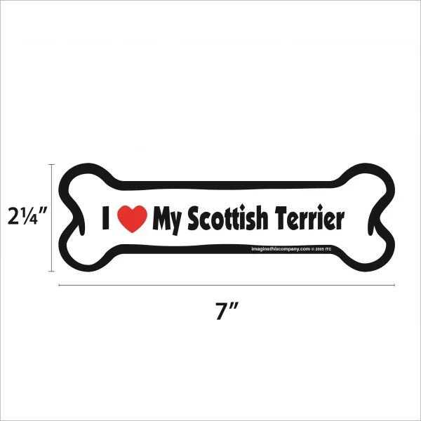Scottish Terrier Bone Magnet - Image 2