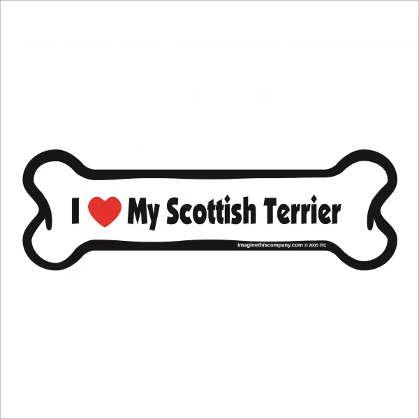 scottish terrier bone magnet