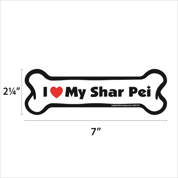 Shar Pei Bone Magnet - Image 2