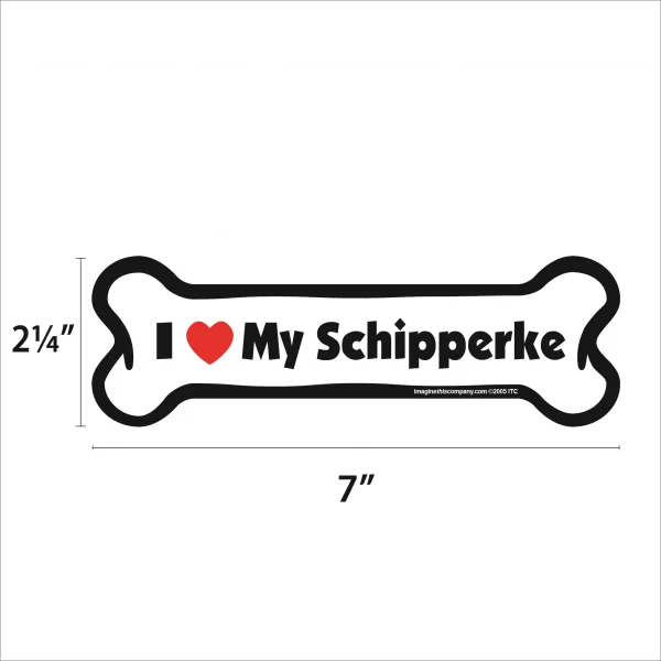 Schipperke Bone Magnet - Image 2