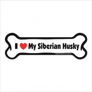 siberian husky bone magnet