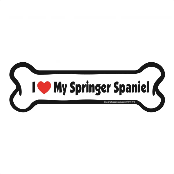 springer spaniel bone magnet