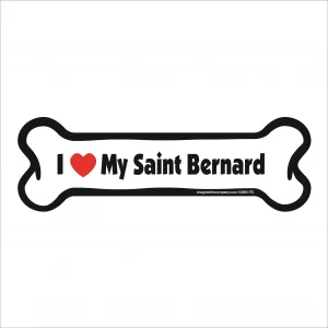 saint bernard bone magnet