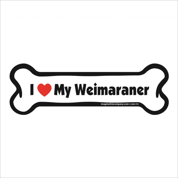 weimaraner bone magnet