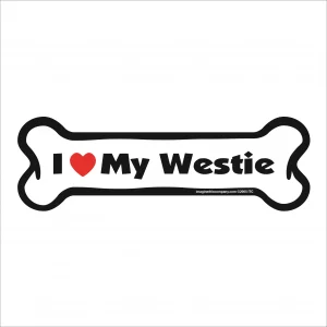westie bone magnet