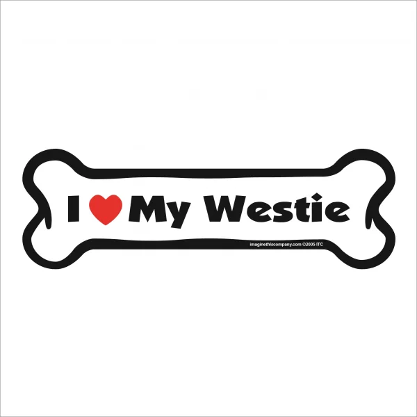 westie bone magnet