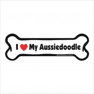 aussiedoodle bone magnet