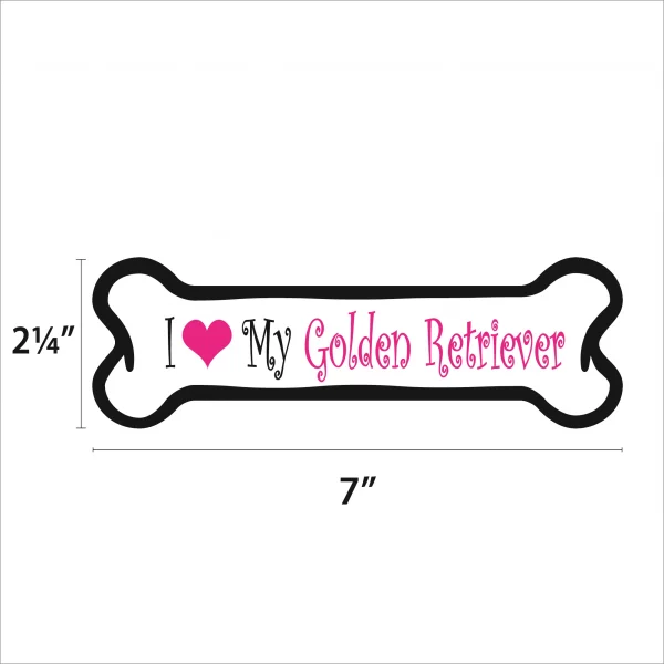 Golden Retriever Bone Magnet - Image 2