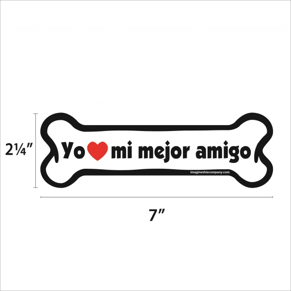 Yo amo mi mejor amigo Bone Magnet - Image 2