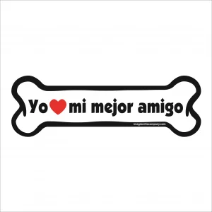 Yo amo mi mejor amigo Bone Magnet