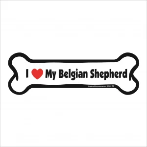belgian shepherd bone magnet