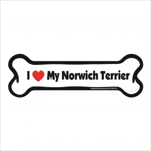 norwich terrier bone magnet