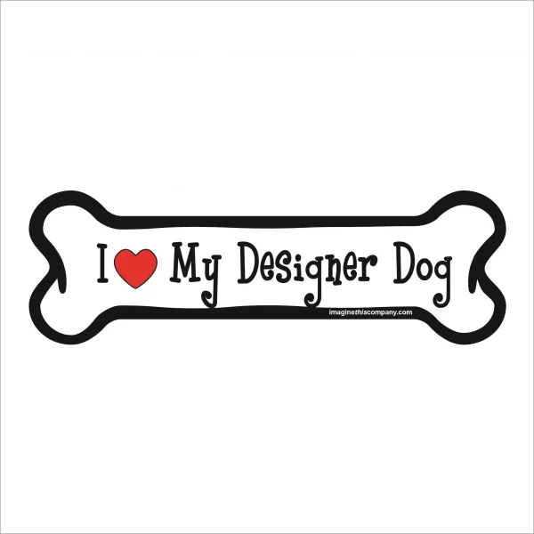 designer dog bone magnet