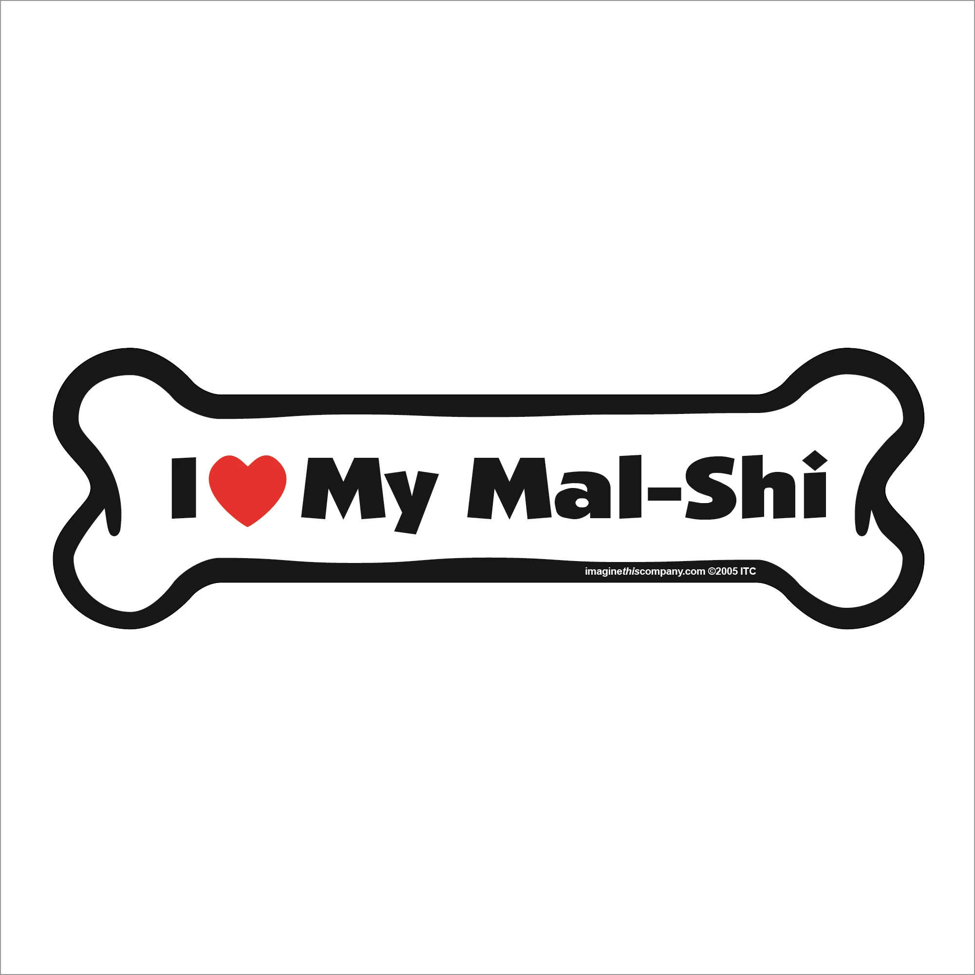 mal-shi bone magnet