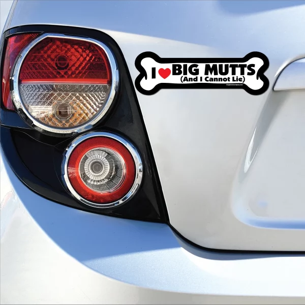 I Like Big Mutts And I Cannot Lie Large Bone Magnet - Image 3
