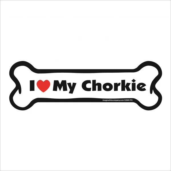 chorkie bone magnet