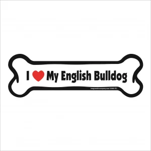 english bulldog bone magnet