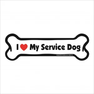 service dog bone magnet