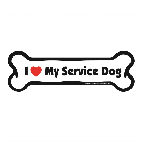 service dog bone magnet