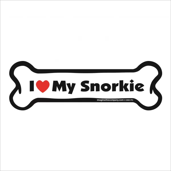snorkie bone magnet
