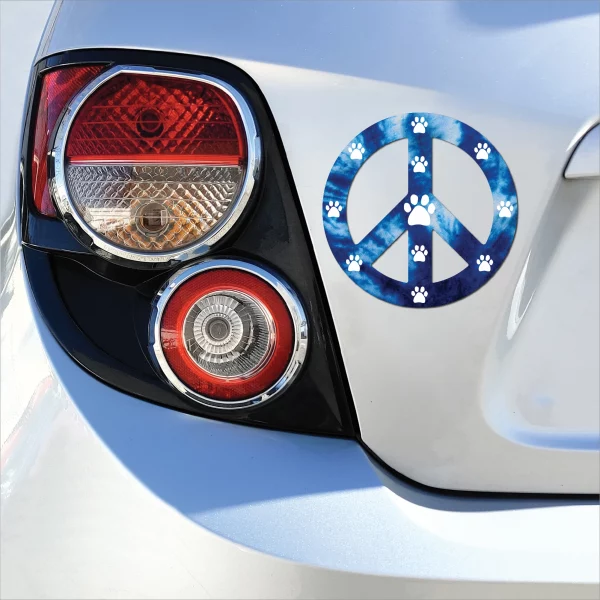 Blue Peace Sign Magnet - Image 3