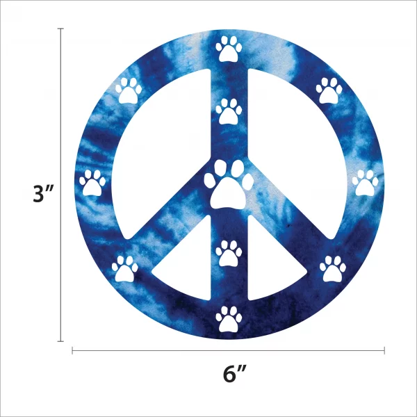 Blue Peace Sign Magnet - Image 2
