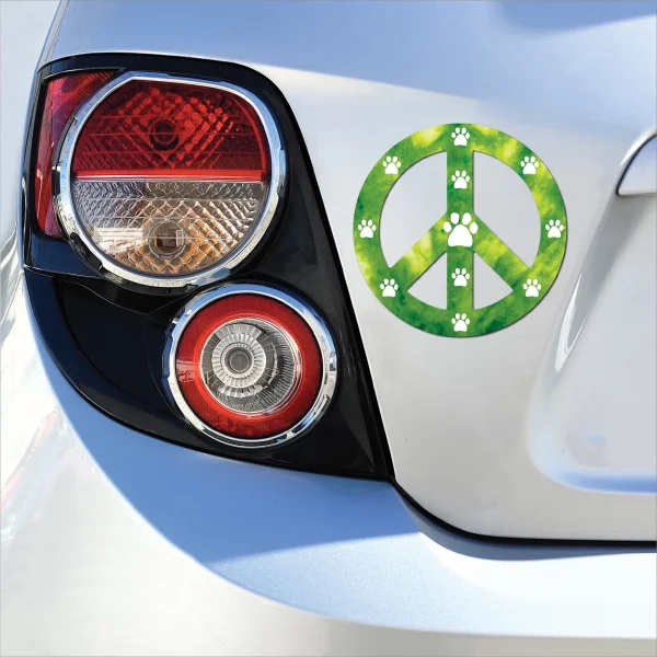 Green Peace Sign Magnet - Image 3