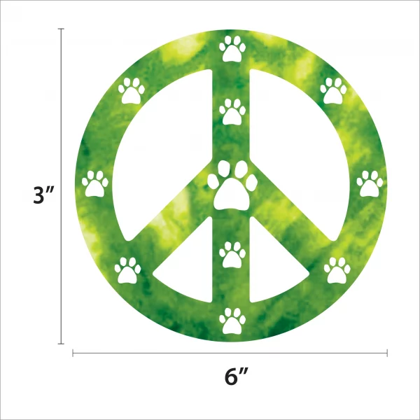 Green Peace Sign Magnet - Image 2